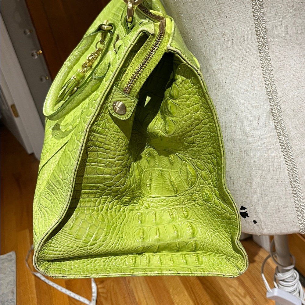 Brahmin lime green overnight bag - Picture 2 of 13